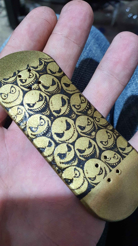 Saigon Skateboards "Gold Face" 33mm Fingerboard Deck