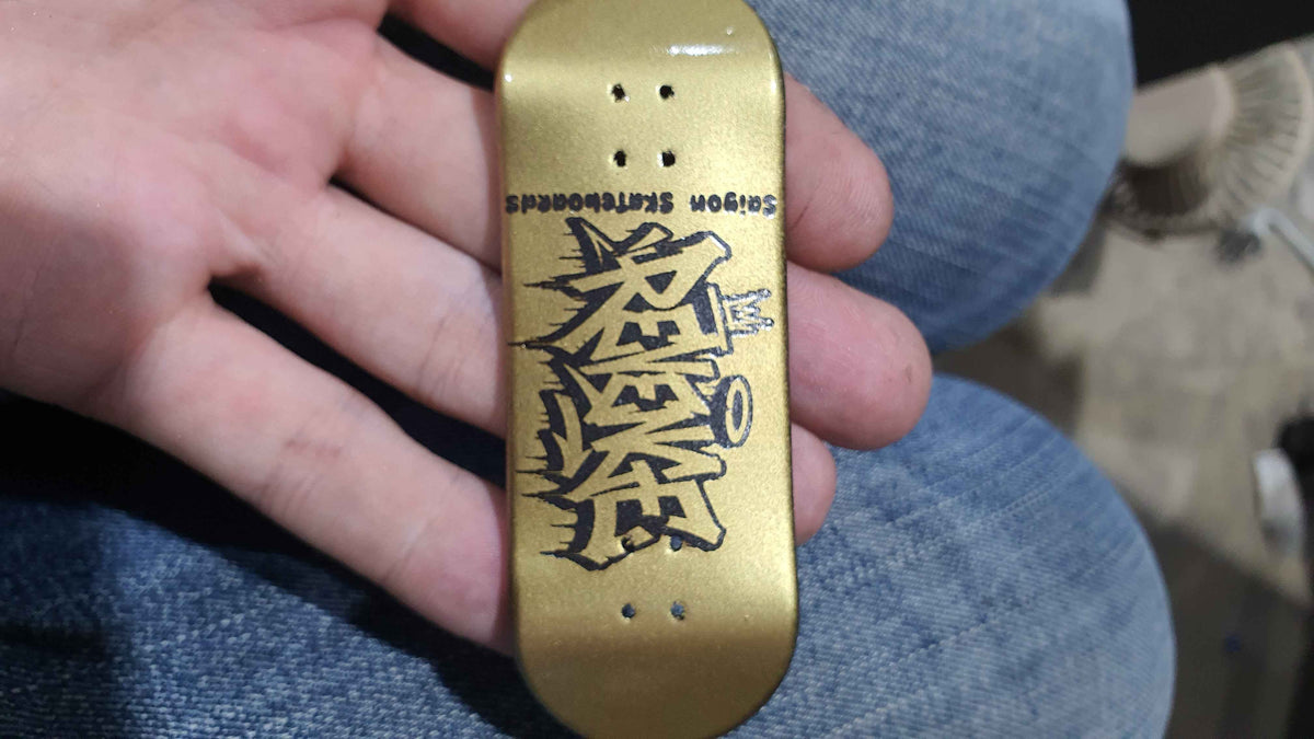 Saigon Skateboards "Gold Revenge" 33mm Fingerboard Deck