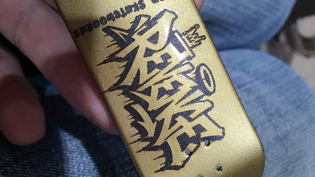Saigon Skateboards "Gold Revenge" 33mm Fingerboard Deck
