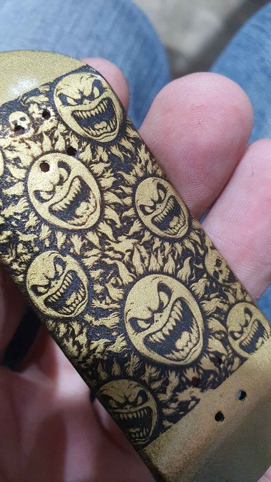 Saigon Skateboards "Gold Sun" 33mm Fingerboard Deck