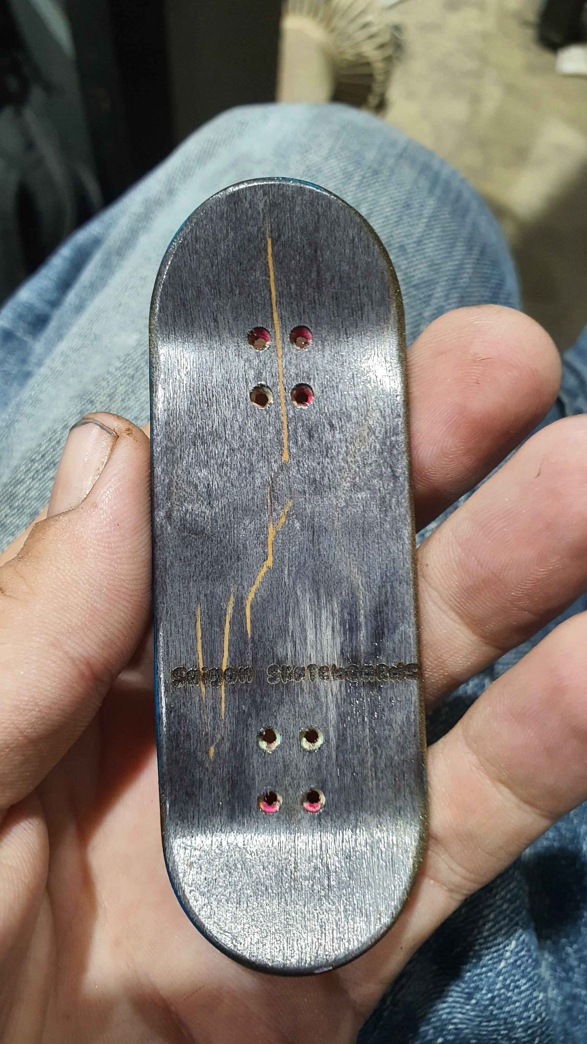 Saigon Skateboards "Cat Bones" 33mm Fingerboard Deck