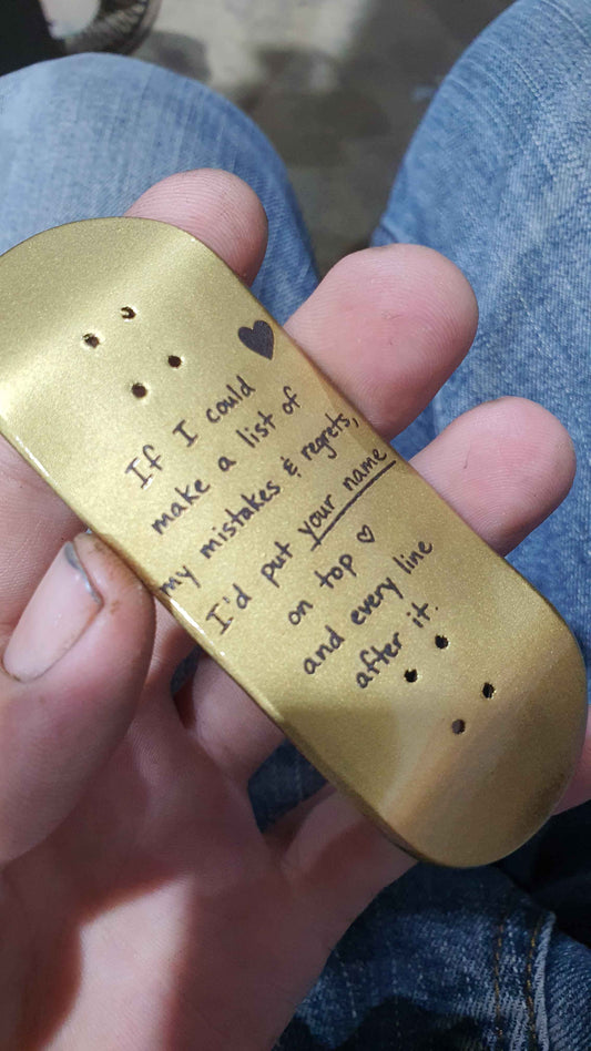 Saigon Skateboards "Regrets" 33mm Fingerboard Deck