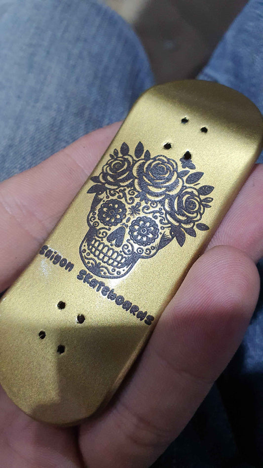 Saigon Skateboards "Gold Dead" 33mm Fingerboard Deck