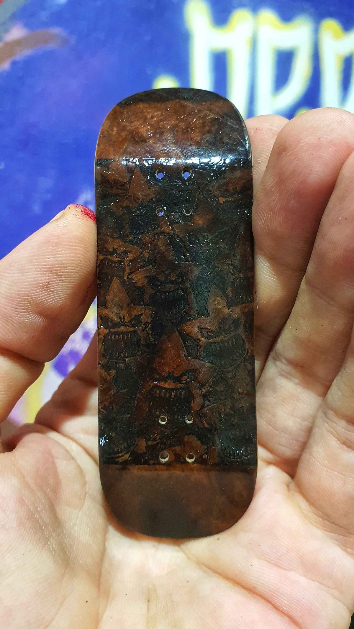 Cosa Nostra "Stars" Handmade 34mm Fingerboard. NFC enabled.
