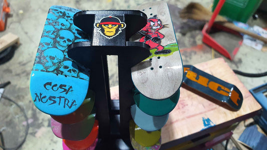 Saigon Skateboards Fingerboard Holder. Holds 10 boards.