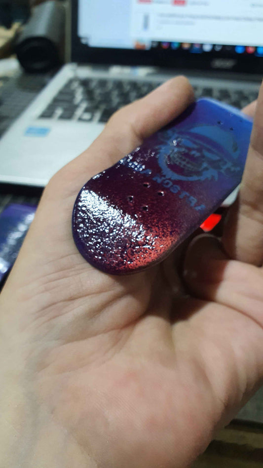 Saigon Skateboards 5-ply Canadian Maple Fingerboard 33mmx97mm Popsicle "Negative Ape"