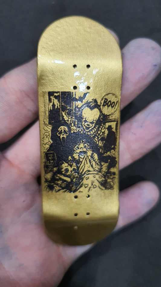Saigon Skateboards "Gold Fear" 32mm Fingerboard Deck