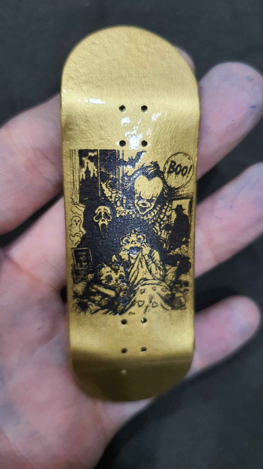 Saigon Skateboards "Gold Fear" 32mm Fingerboard Deck