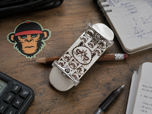 5ply Maple - Grumpy Cat Fingerboard - 34mm * 98mm - Popsicle - Medium