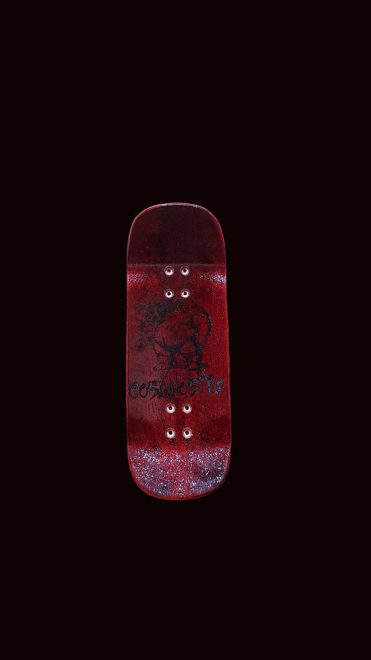 Cosa Nostra Handmade "Indian Red" 34mm Fingerboard Deck