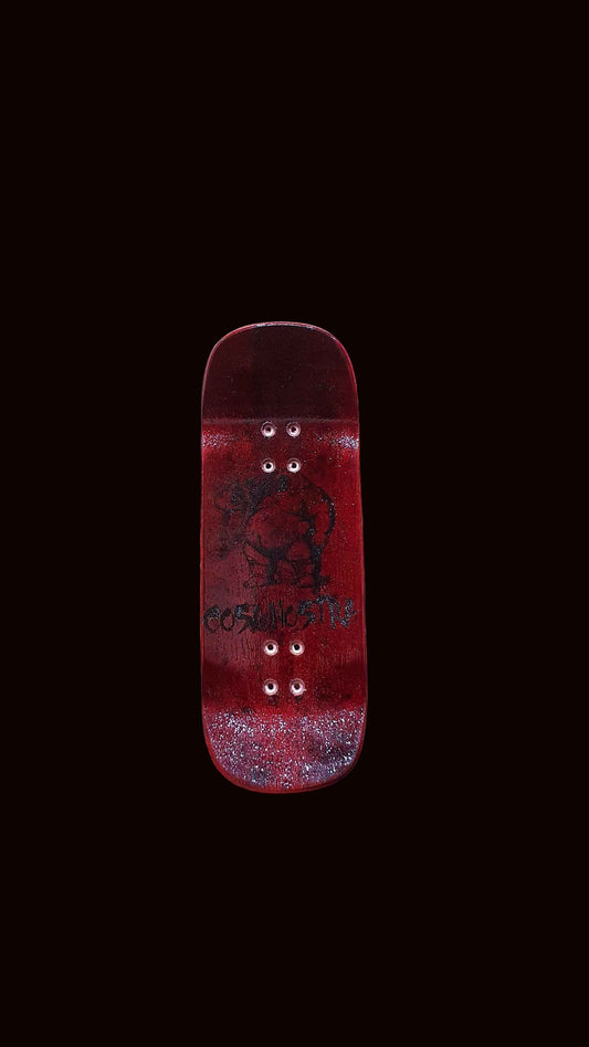 Cosa Nostra Handmade "Indian Red" 34mm Fingerboard Deck