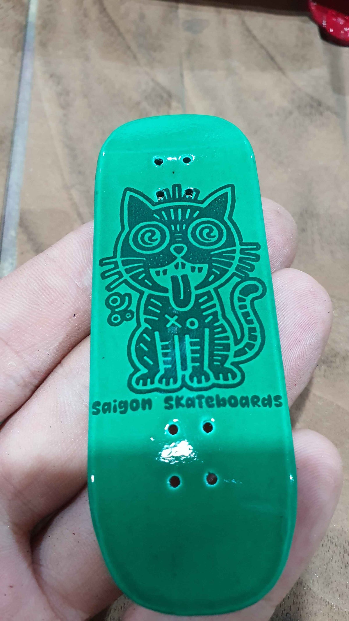 Saigon Skateboards "Sanity Cat" 32mm Fingerboard