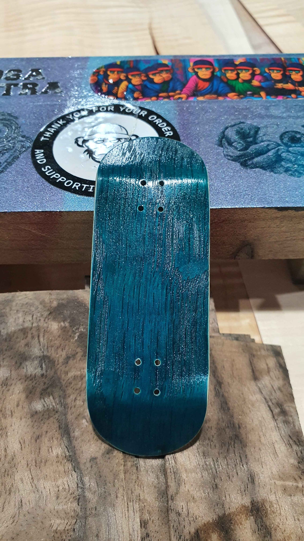 Cosa Nostra "Blue" 34mm Fingerboard. NFC Enabled