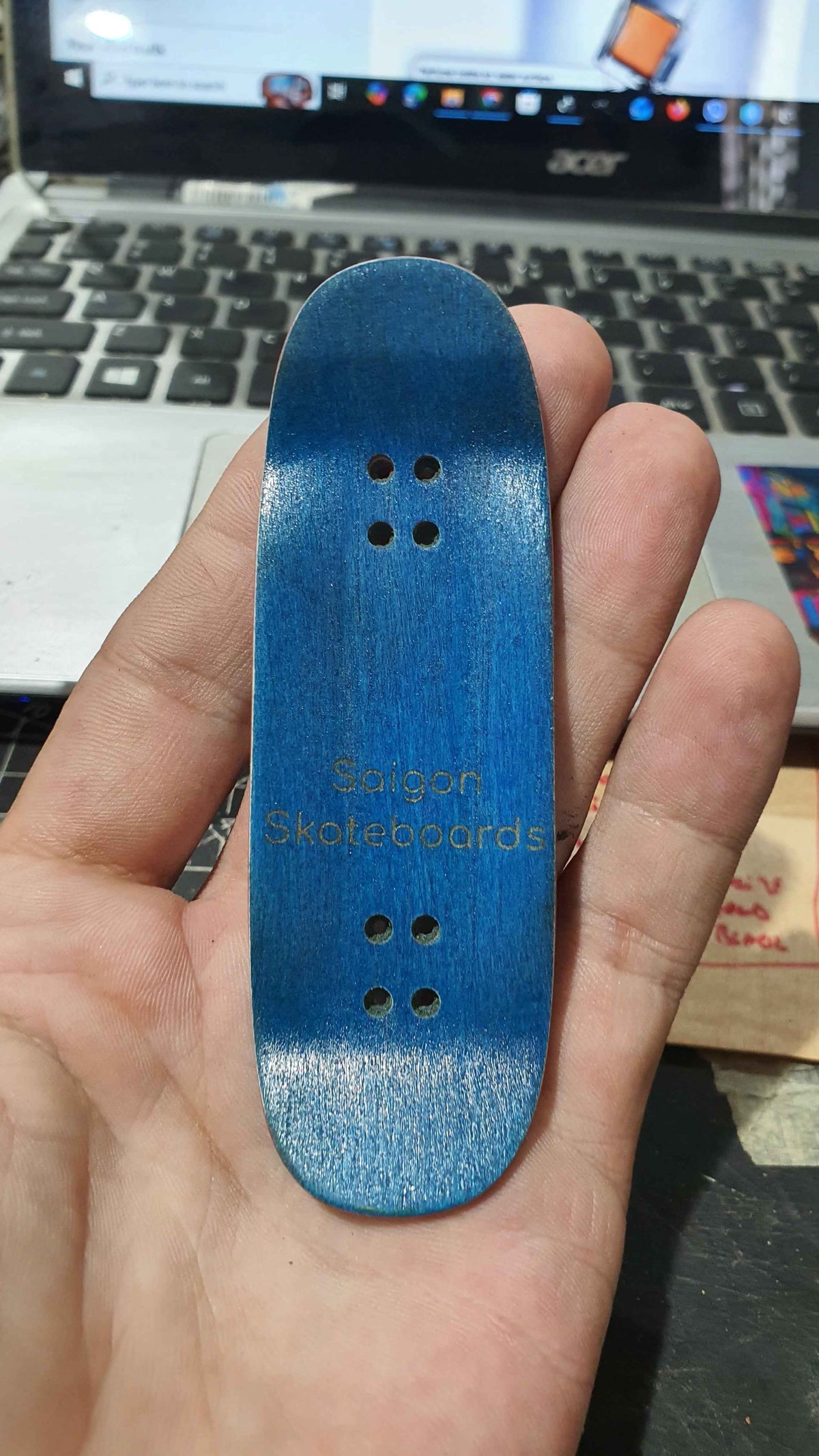 Saigon Skateboards 5-ply Canadian Maple Fingerboard 33x98mm Egg Shape