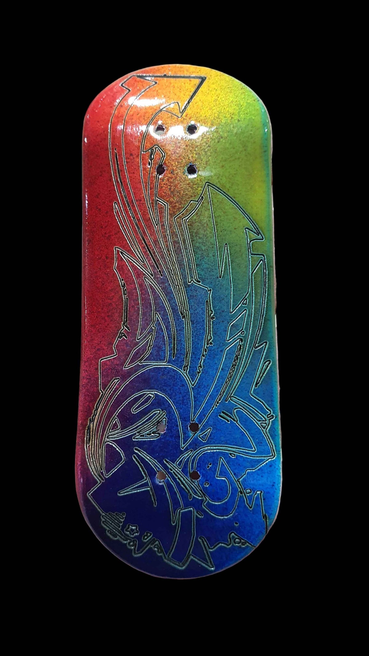 Saigon Skateboards "Urban Wall" 33.3mm Professional Wooden Fingerboard Deck