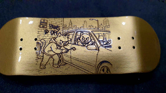 Saigon Skateboards "Cat Burglars" 32mm Fingerboard Deck