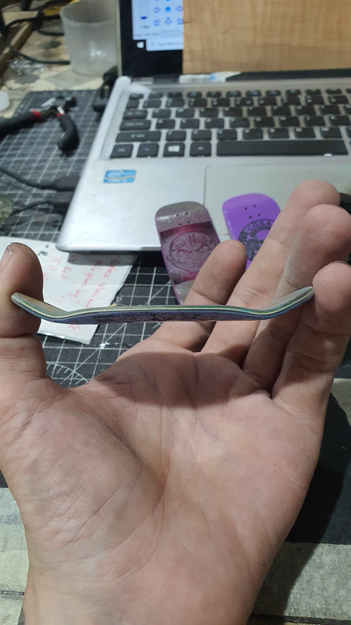 Saigon Skateboards "Faces of sadness " 34mm Fingerboard