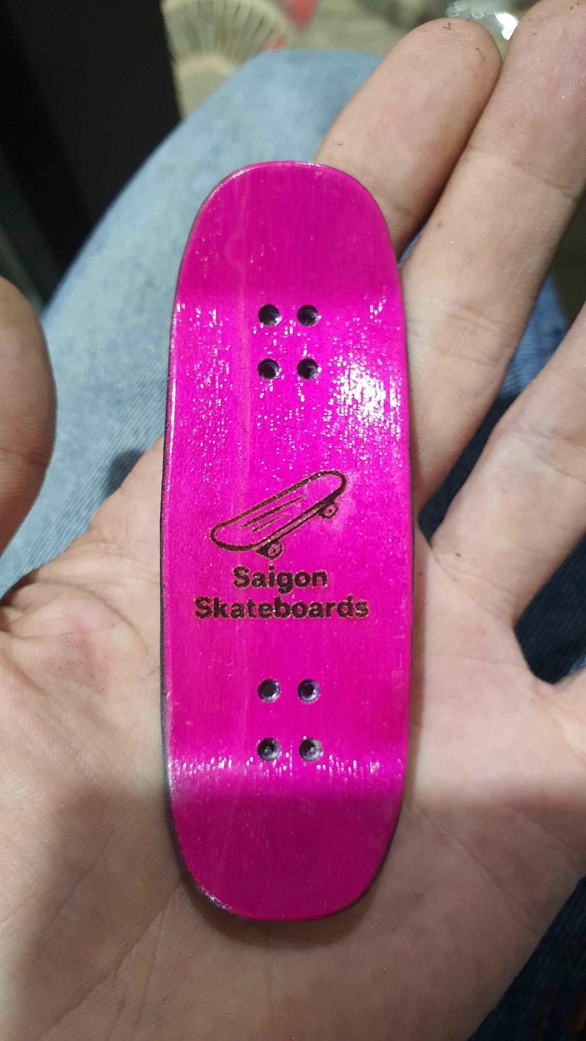 Saigon Skateboards "Bad Kitty" 34mm Fingerboard Deck