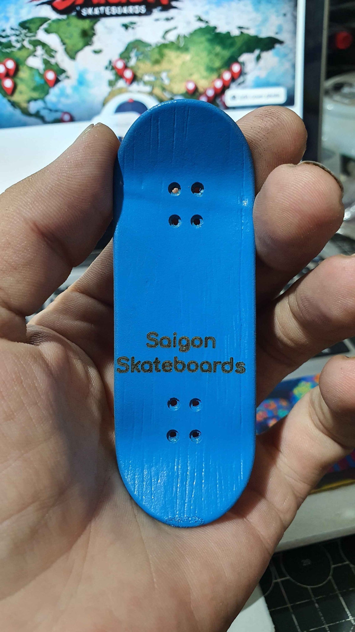 Saigon Skateboards "Cemetary Cat" 33mm Fingerboard