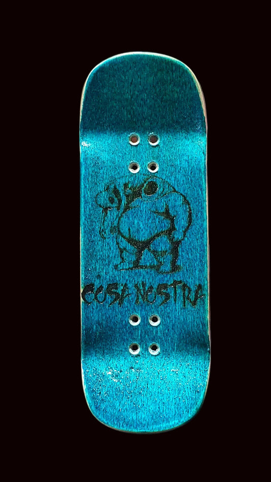 Cosa Nostra Handmade 6-Ply "Burl Tiger" 34mm Fingerboard Deck - Saigon Skateboards