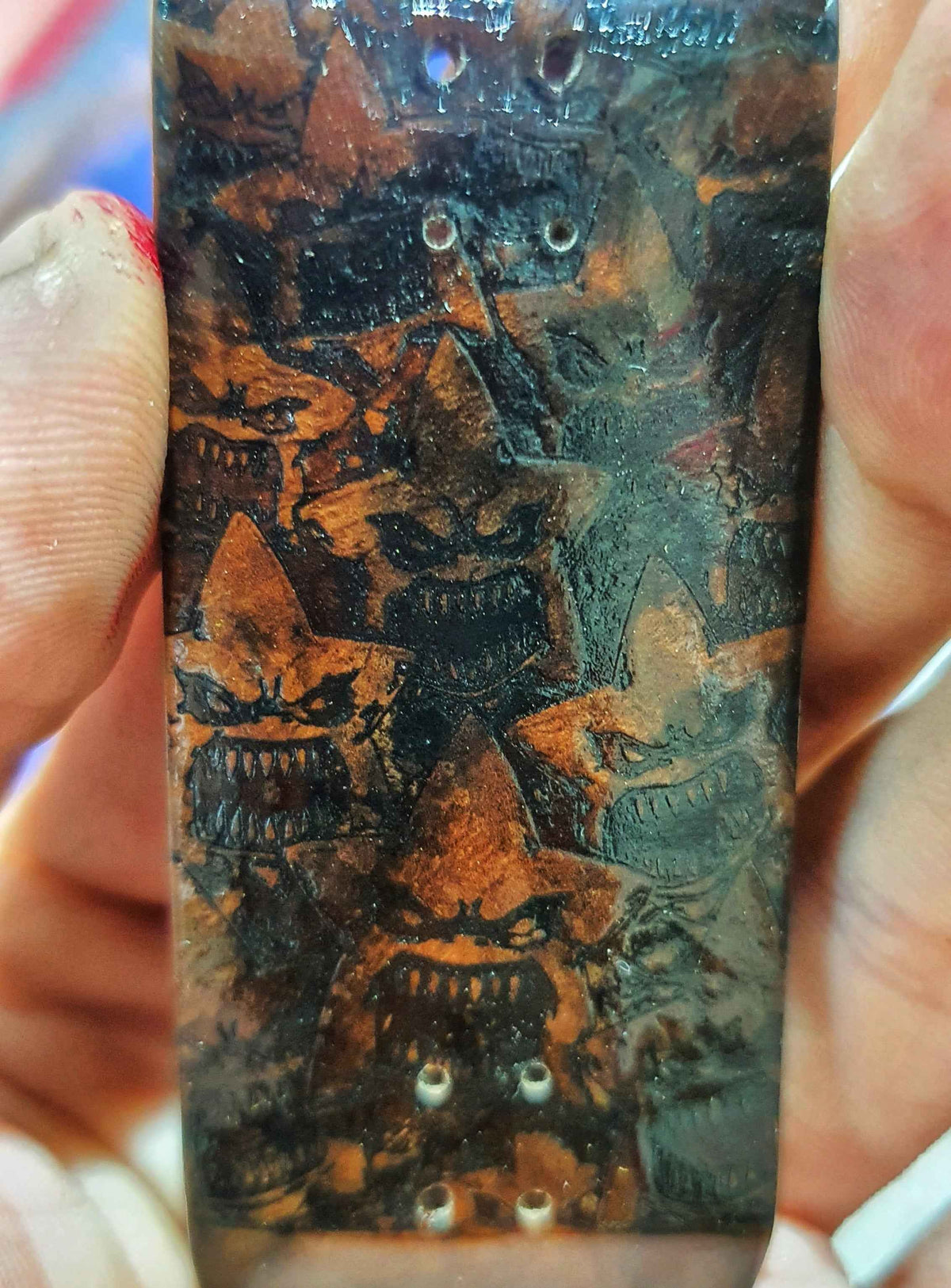 Cosa Nostra "Stars" Handmade 34mm Fingerboard. NFC enabled.
