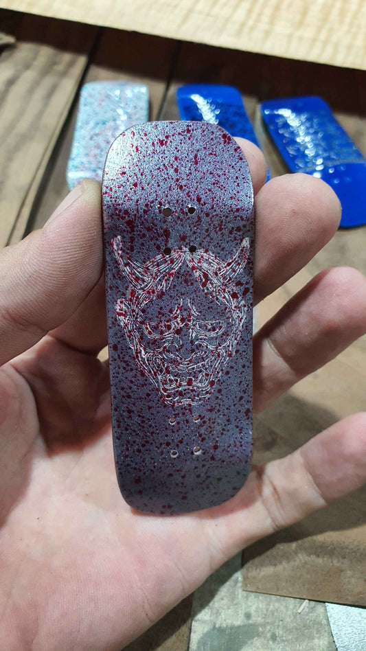 Cosa Nostra Handmade 34mm Fingerboard "Hannya" .NFC Enabled