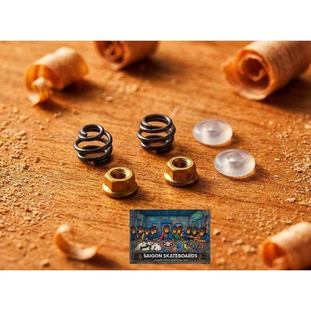 Premium Combo Fingerboard Accessories Set - Foam + Metal Tool + Cosa Nostra Spring-loaded Bushing