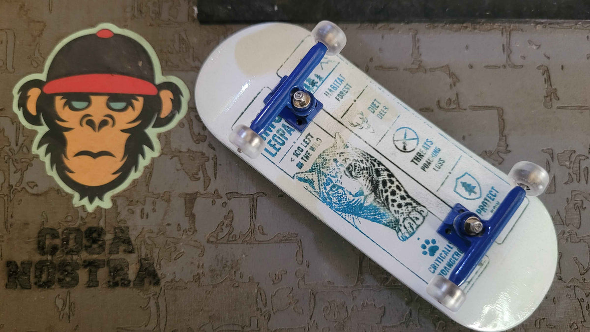 Rare Animal Fingerboard - Amur Leopard - 33mm * 96mm - Popsicle - Medium