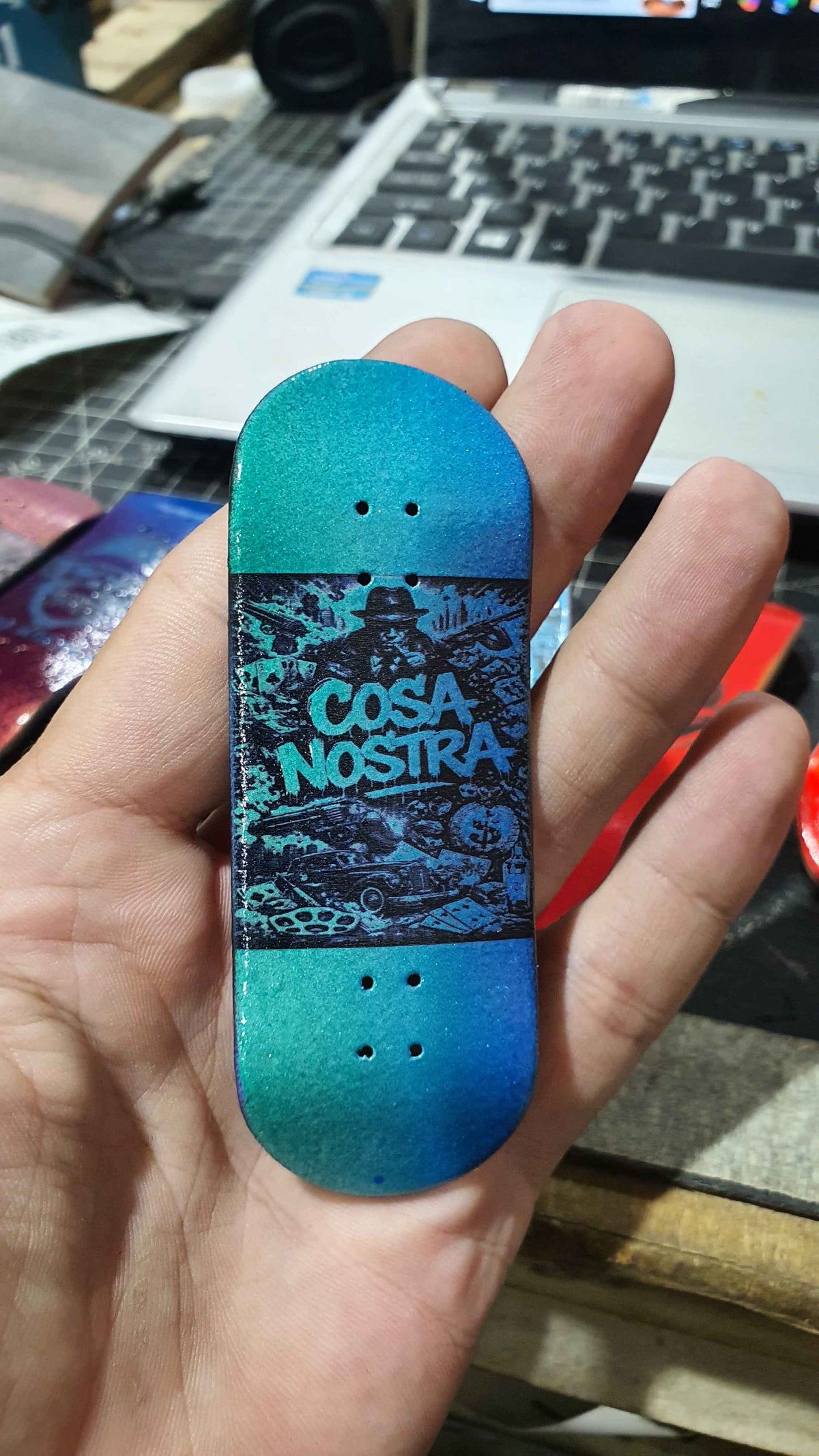 Saigon Skateboards 5-ply Canadian Maple Fingerboard 33mmx97mm Popsicle "Nostra Gioia"