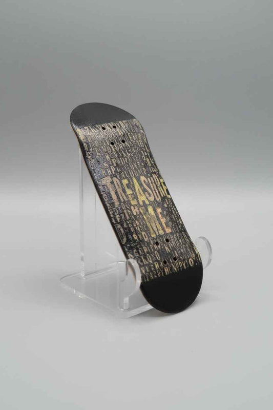 Saigon Skateboards 5-ply Canadian Maple - Treasure Me Fingerboard Setup – 33mm × 96mm Popsicle | Black & Gold Edition