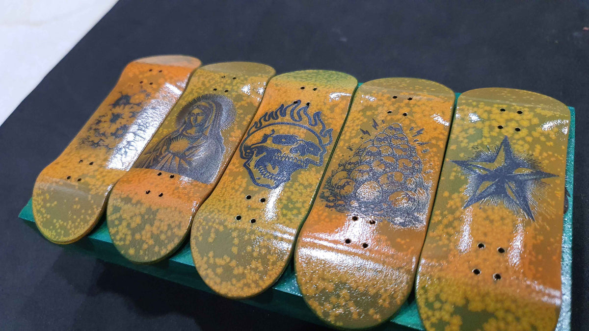 Saigon Skateboards "Rust" 34mm Fingerboard Deck