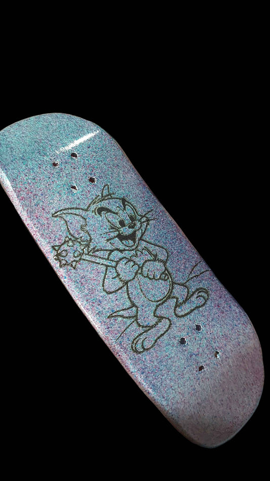 Saigon Skateboards "Bad Kitty" 34mm Fingerboard Deck