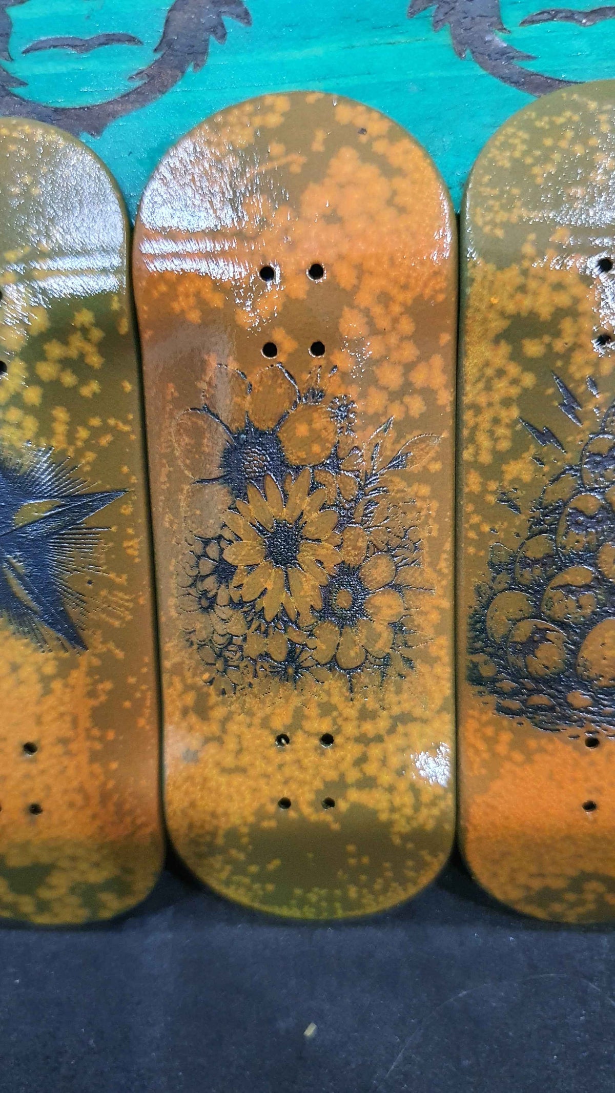 Saigon Skateboards "Rust" 34mm Fingerboard Deck