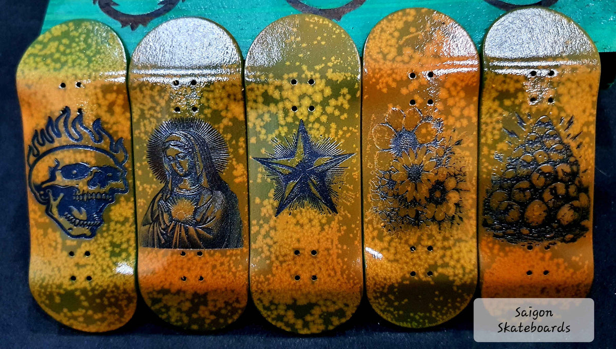 Saigon Skateboards "Rust" 34mm Fingerboard Deck