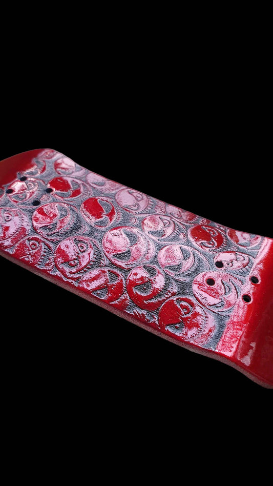 Cosa Nostra Handmade Custom "Faces" 32mm Fingerboard Deck