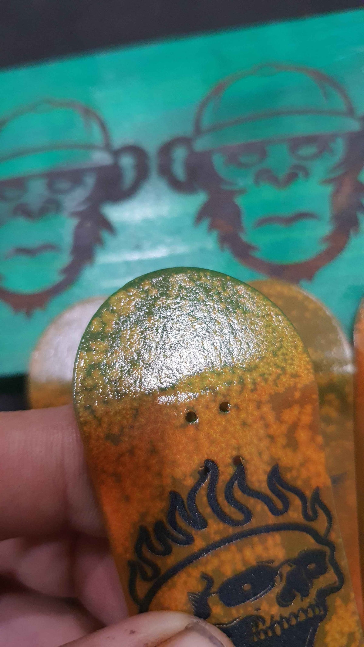 Saigon Skateboards "Rust" 34mm Fingerboard Deck