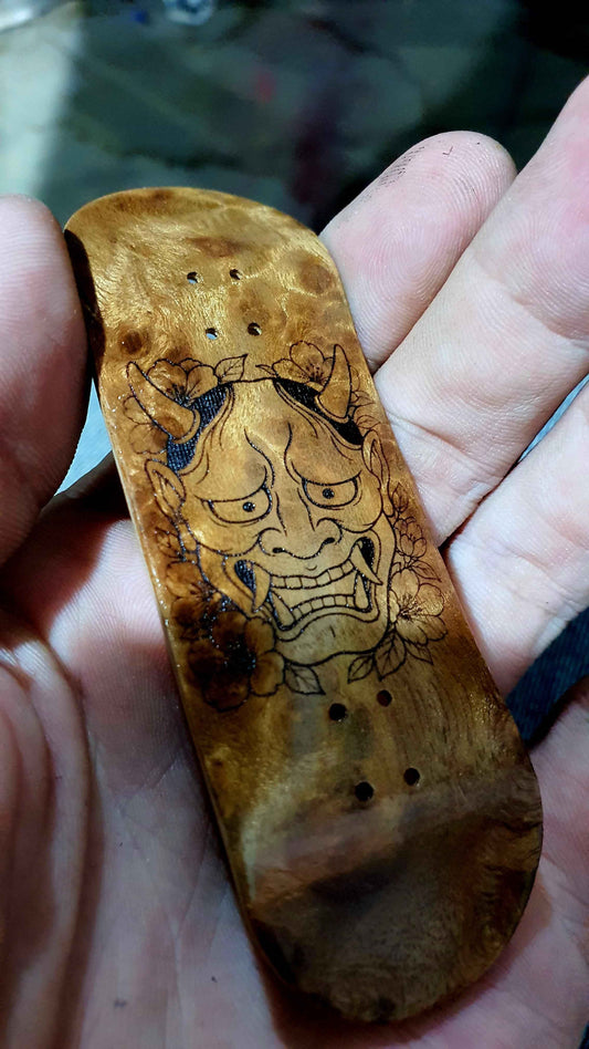 Saigon Skateboards "Burl Hannya" 32mm Fingerboard Deck