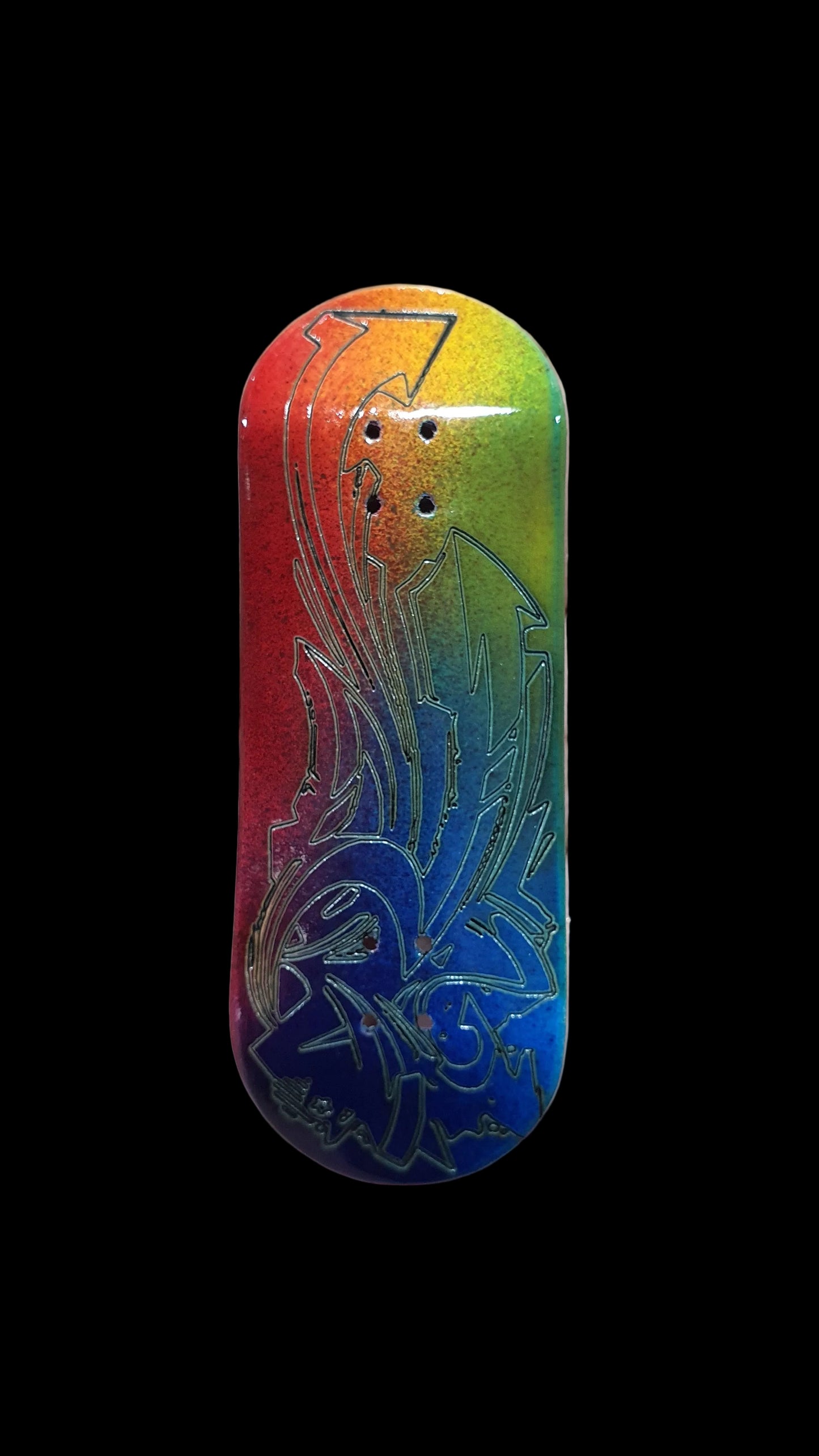 Saigon Skateboards "Urban Wall" 33.3mm Professional Wooden Fingerboard Deck