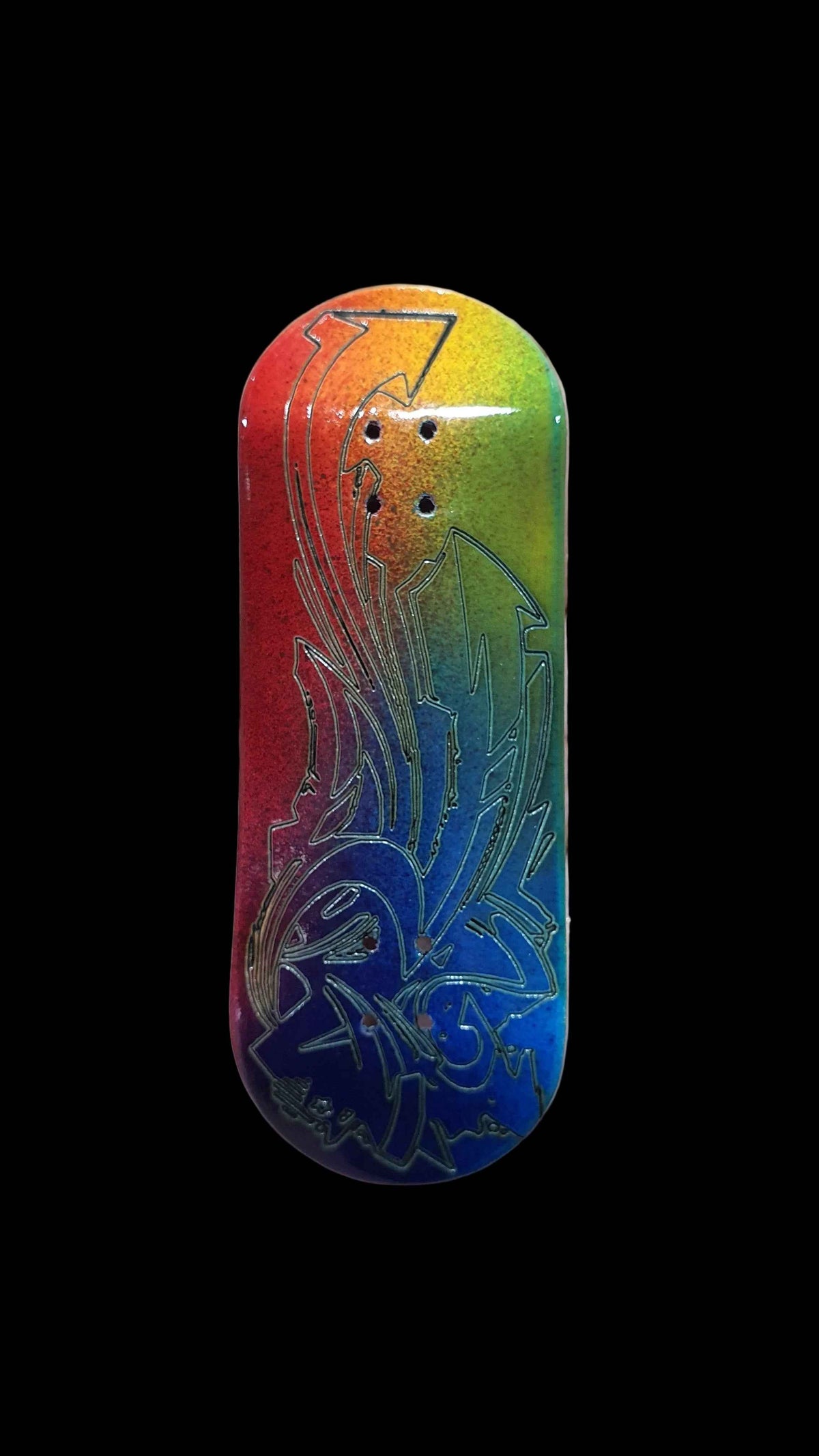 Saigon Skateboards "Urban Wall" 33.3mm Professional Wooden Fingerboard Deck