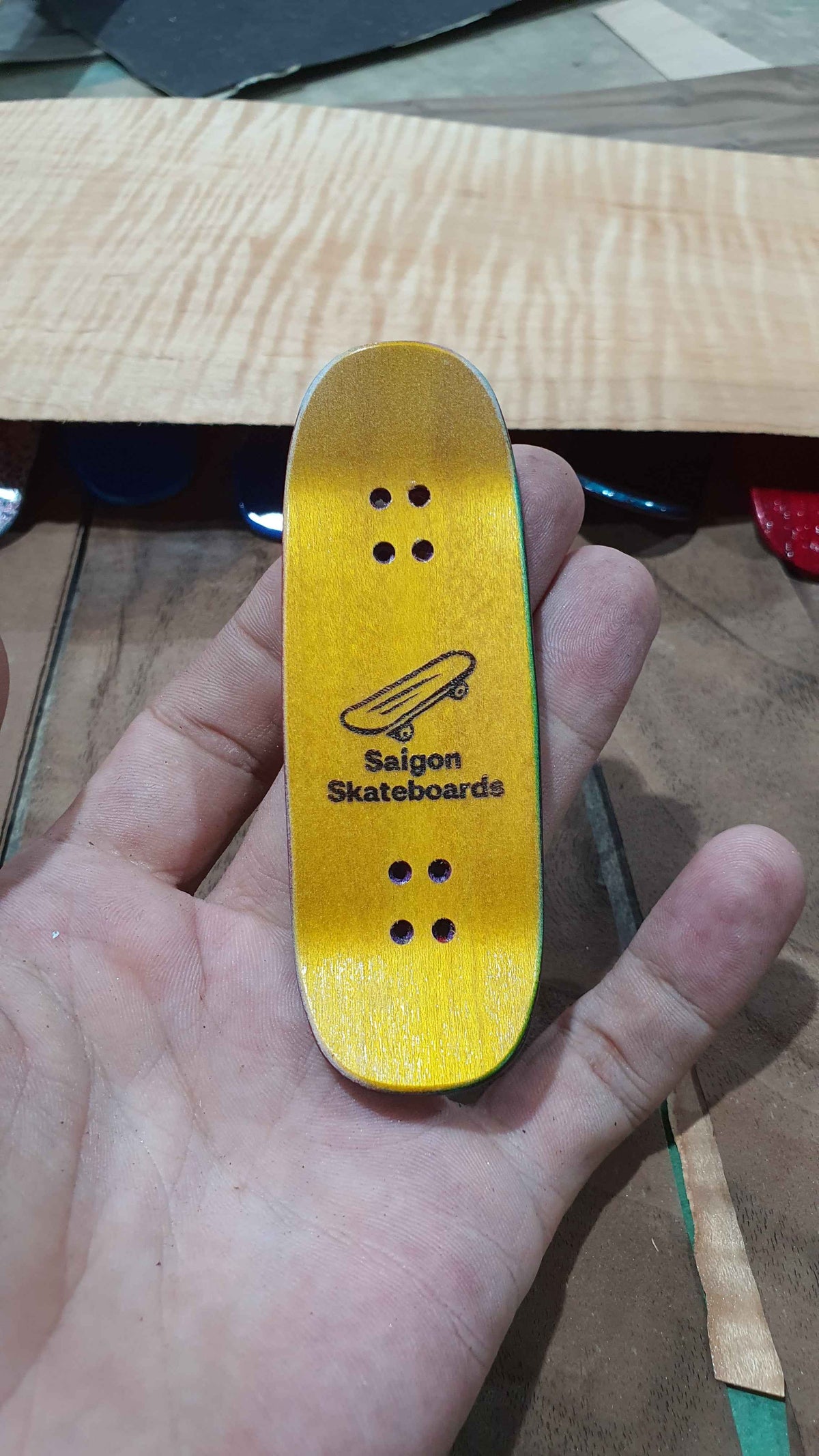Saigon Skateboards "Masks" 32mm Fingerboard