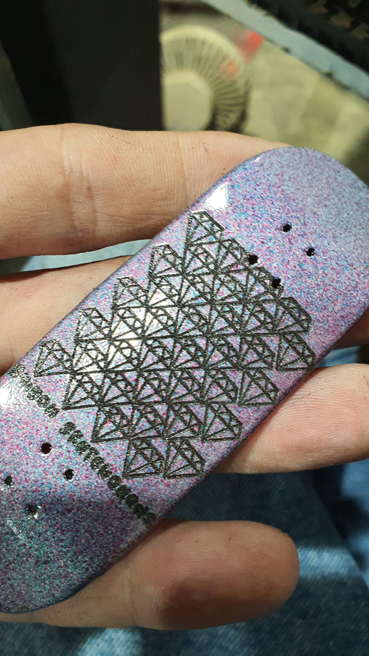 Saigon Skateboards "Diamonds" 34mm Fingerboard Deck