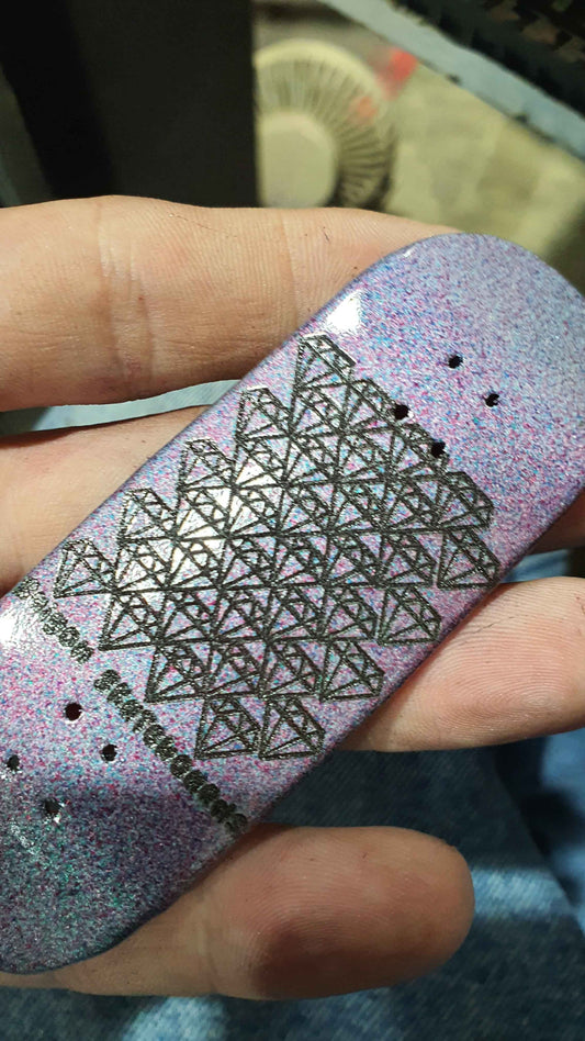 Saigon Skateboards "Diamonds" 34mm Fingerboard Deck
