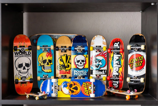 Vintage Tech Deck fingerboard from the late 1990s — the origins of the fingerboarding craze