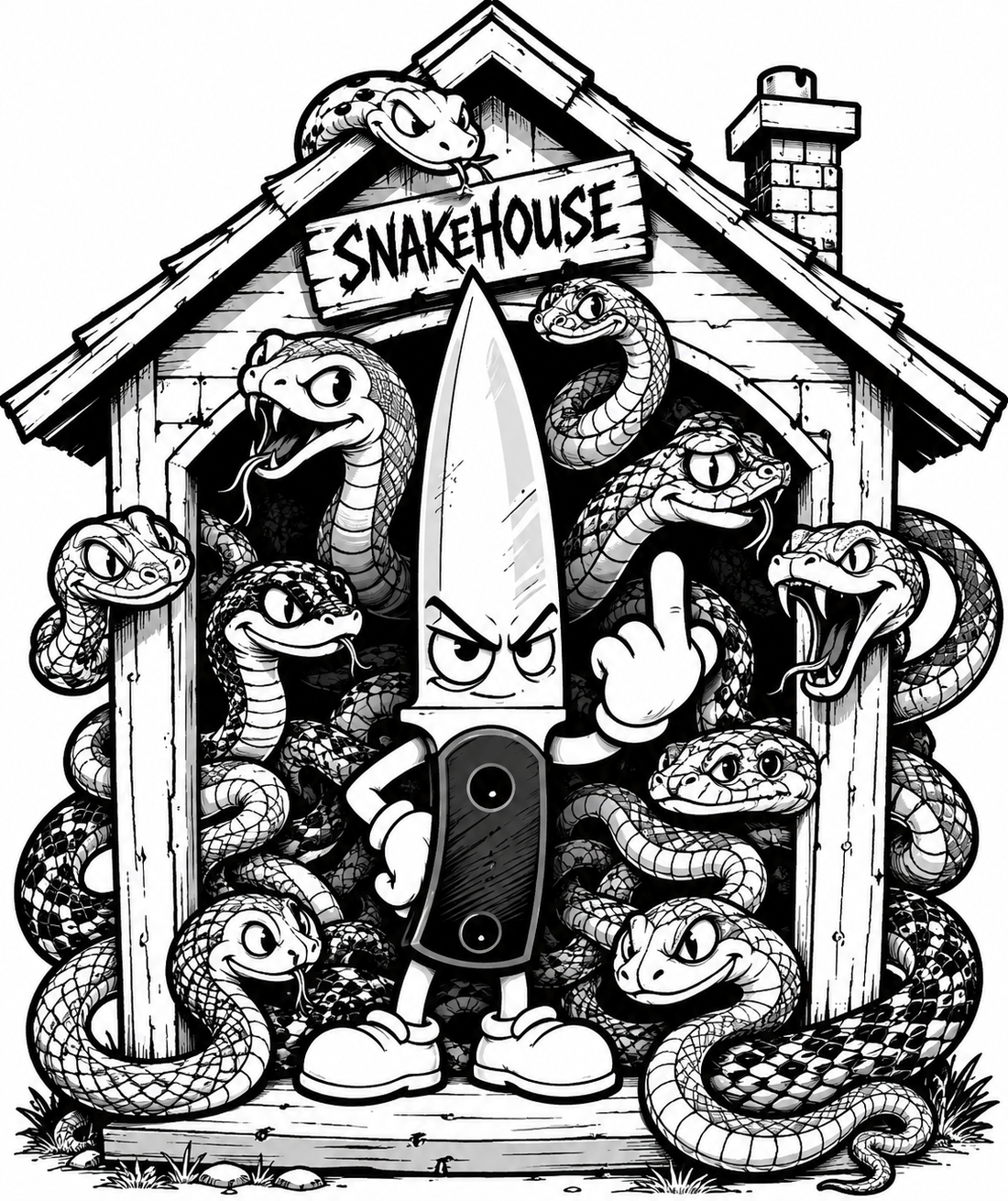 Knife MFG fingerboard deck with heat transfer graphic compared to handmade Snakehouse board