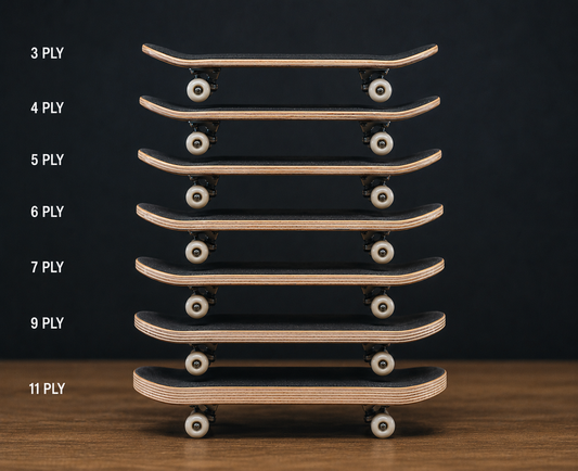 How does the number of plies affect a fingerboard? - Saigon Skateboards