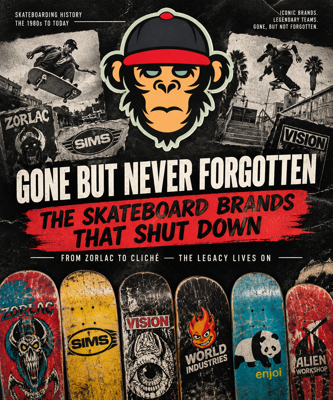 Gone but Never Forgotten: Famous Skateboard Brands That Shut Down