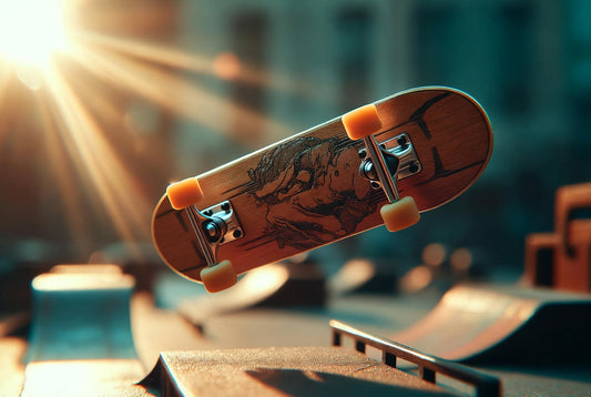 Professional fingerboard setup with deck, trucks, wheels, and obstacles — Saigon Skateboards 2026 guide