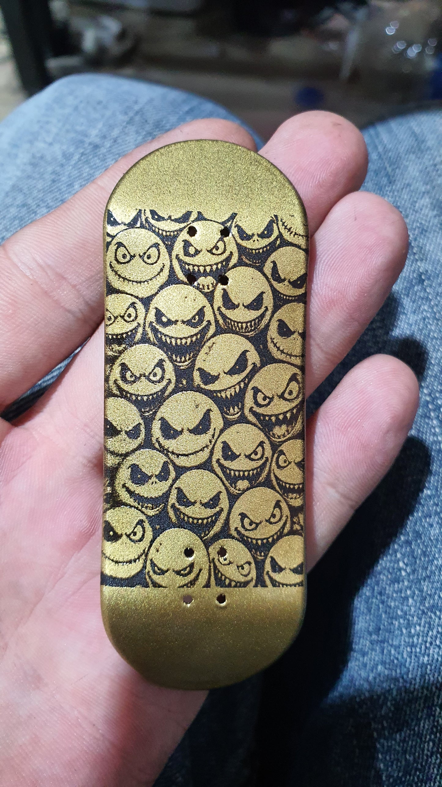 Saigon Skateboards "Gold Face" 33mm Fingerboard Deck