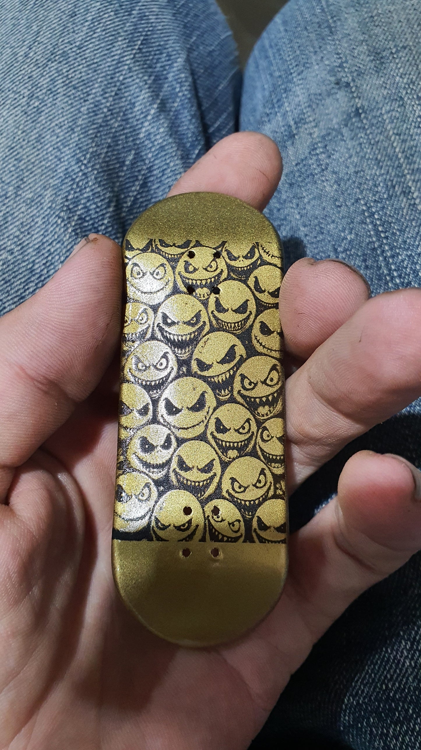 Saigon Skateboards "Gold Face" 33mm Fingerboard Deck