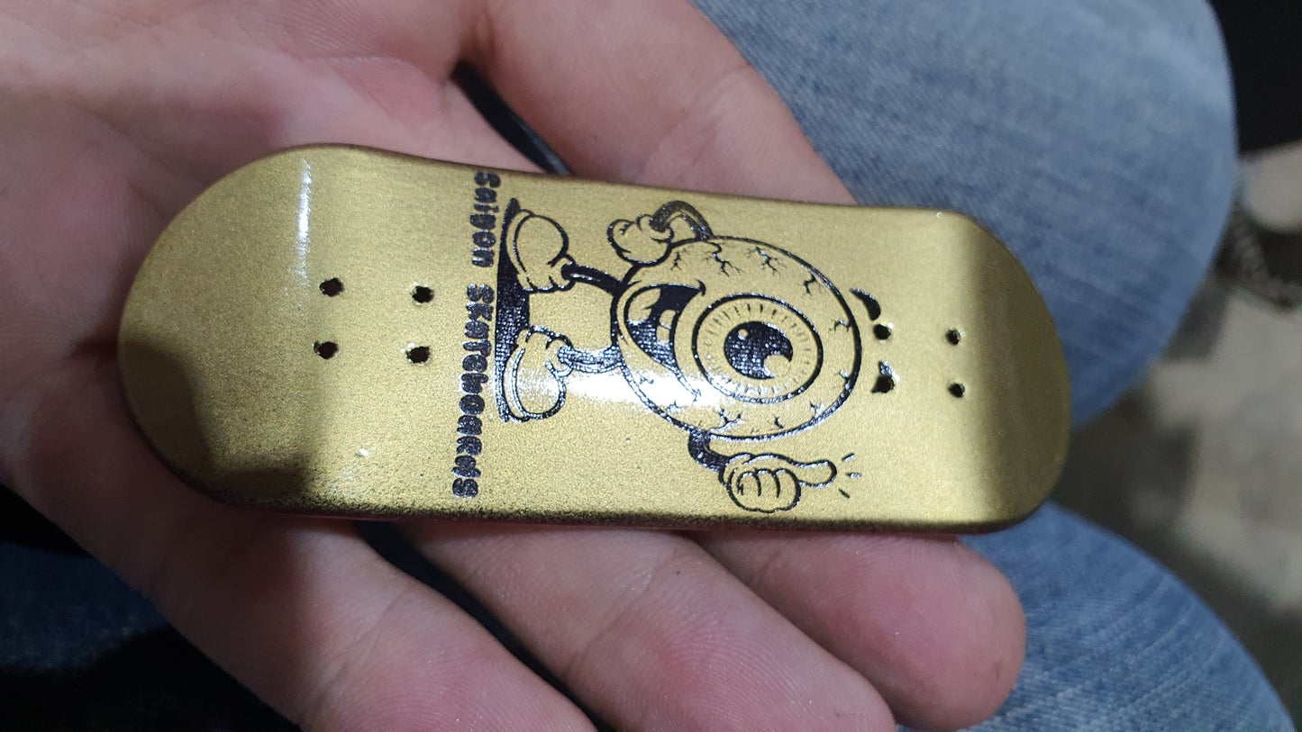 Saigon Skateboards "Gold Face" 33mm Fingerboard Deck